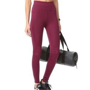Free People Movement CitySlicker Merlot Leggings Size M
